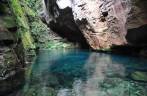 A maravilhosa nascente de águas cristalinas chamada Encanto Azul, próximo à Riachão, na Chapada das Mesas - MA